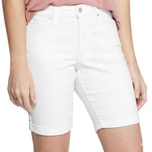 Universal Thread White Denim Rolled Cuffed Bermuda Shorts S 2